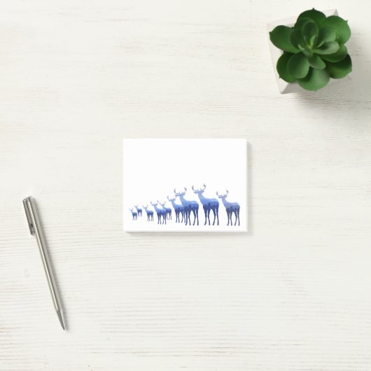 Post-it® Post-it-Notes-Cerf bleu (Bureau)