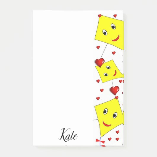 Post-it® Post-it Notes Cerfs-Volants Jaunes (Devant)