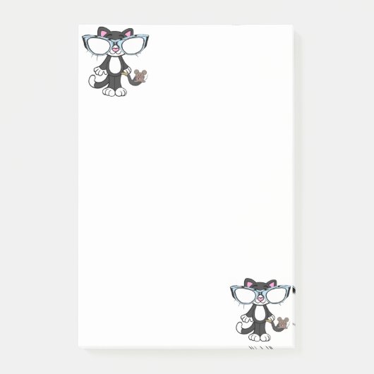 Post-it® Post-it Notes Chat Lunettes de soleil souris (Devant)