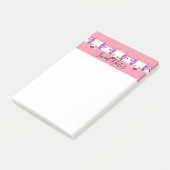 Post-it® Post-it Notes Cochons roses (Incliné)