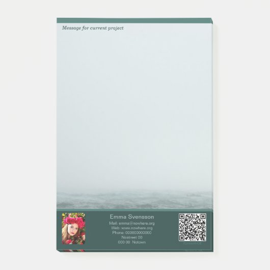 Post-it® Post-it Notes — Connect, Sea mist (Devant)
