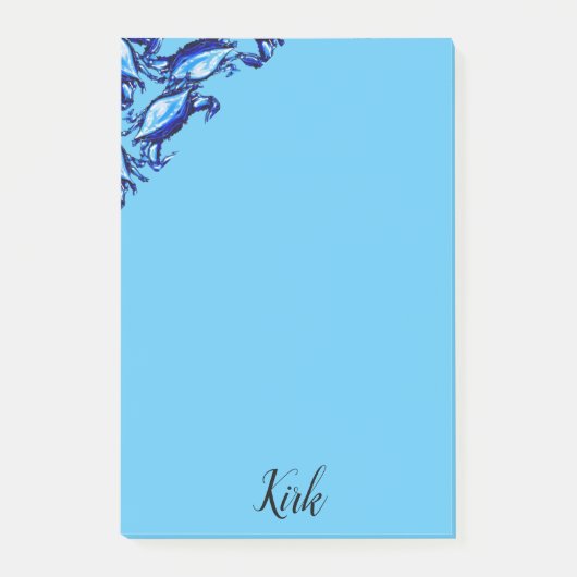 Post-it® Post-it Notes Crabes bleus (Devant)