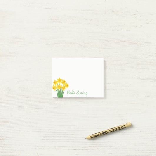 Post-it® Post-it-Notes-Daffodils (Sur un bureau)