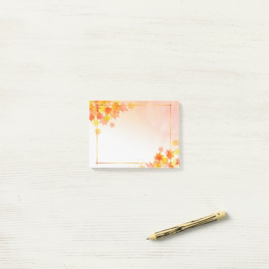 Post-it® Post-it-Notes d'automne (Sur un bureau)