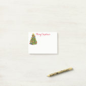 Post-it® Post-it-Notes de l'arbre de Noël (Sur un bureau)