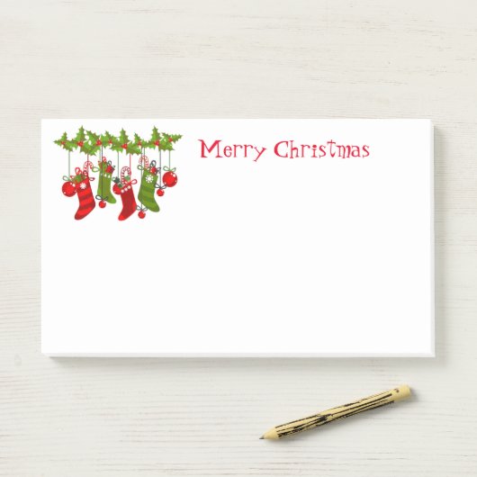 Post-it® Post-it-Notes de Noël (Sur un bureau)