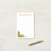 Post-it® Post-it-Notes de Thanksgiving (Sur un bureau)