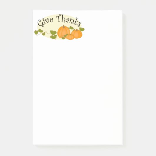 Post-it® Post-it-Notes de Thanksgiving (Devant)