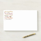 Post-it® Post-it-Notes de Thanksgiving (Sur un bureau)