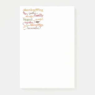 Post-it® Post-it-Notes de Thanksgiving