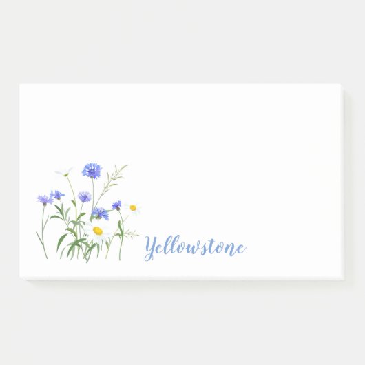 Post-it® Post-it-Notes des Fleurs sauvages de Yellowstone (Devant)