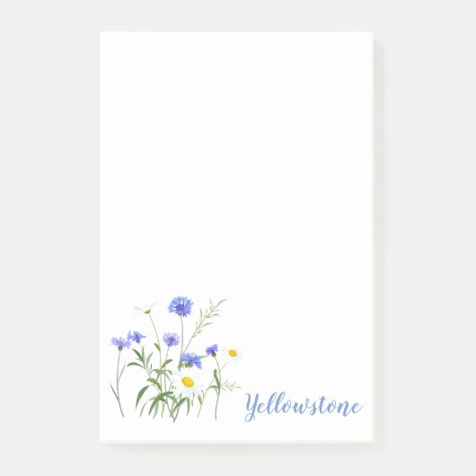 Post-it® Post-it-Notes des Fleurs sauvages de Yellowstone (Devant)