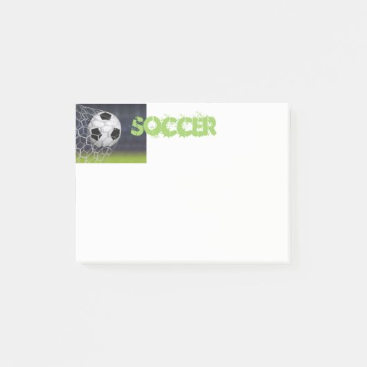 Post-it® Post-it-Notes en forme de ballon de football (Devant)