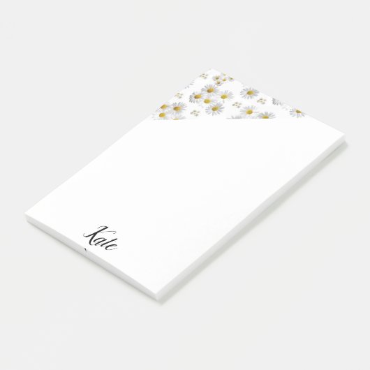 Post-it® Post-it Notes Floral Blanc Daisy (Incliné)