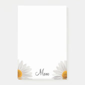 Post-it® Post-it Notes Floral White Daisy (Devant)