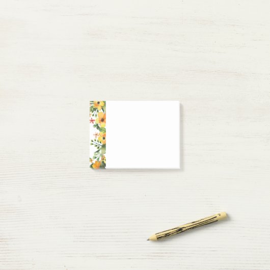 Post-it® Post-it-Notes florales (Sur un bureau)