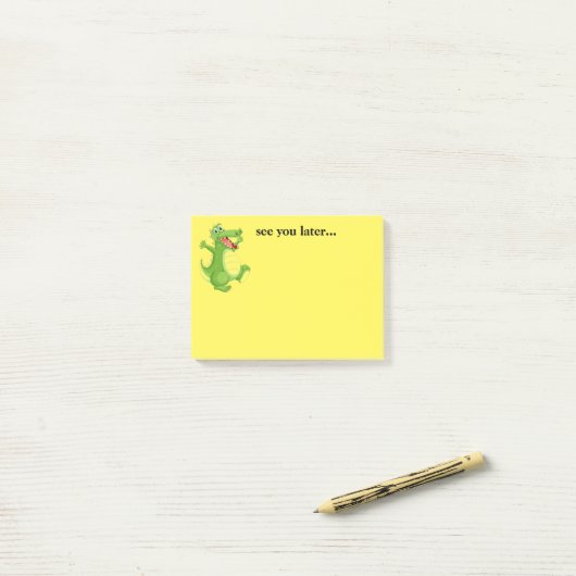 Post-it® Post-it-Notes Gator (Sur un bureau)