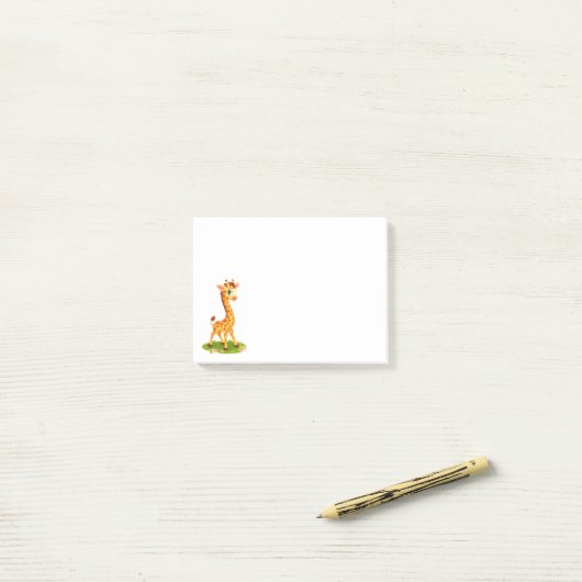 Post-it® Post-it-Notes-Girafe (Sur un bureau)