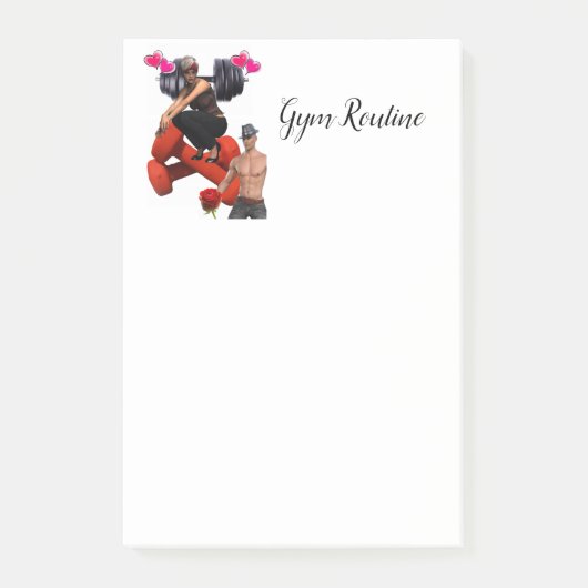 Post-it® Post-it Notes Gym (Devant)