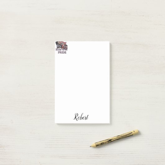 Post-it® Post-it Notes Harley Davidson (Sur un bureau)