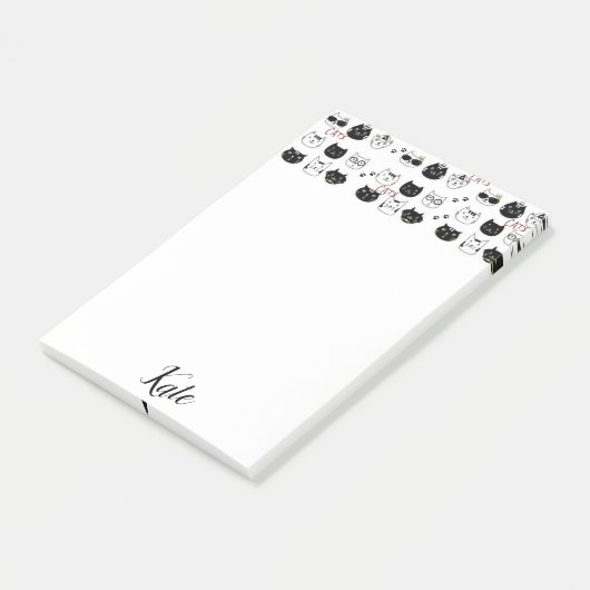 Post-it® Post-it Notes Kitten Whimsical Cat (Incliné)