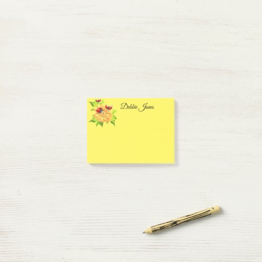 Post-it® Post-it-Notes-Ladybugs (Sur un bureau)