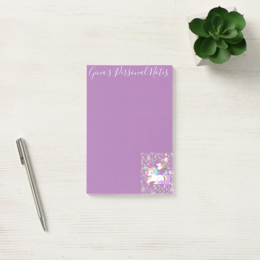 Post-it® Post-it Notes Licorne Violet (Bureau)