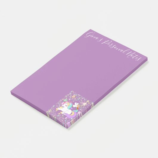 Post-it® Post-it Notes Licorne Violet (Incliné)