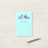 Post-it® Post-it Notes Mignonnes Kawaii de Shark Kid (Sur un bureau)