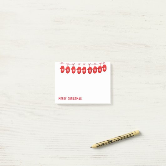 Post-it® Post-it-Notes-Mittens (Sur un bureau)