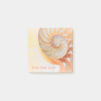 Post-It Notes nautilus shell