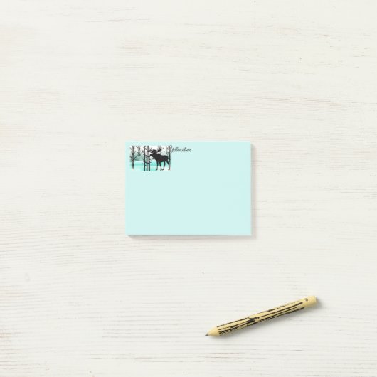 Post-it® Post-it-Notes Oie de pierre jaune (Sur un bureau)