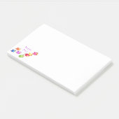 Post-it® Post-it Notes Oiseaux Volants Heureux - Texte pers (Incliné)