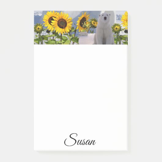 Post-it® Post-it Notes Ours polaire (Devant)
