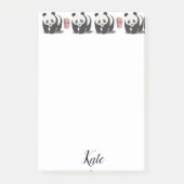 Post-it® Post-it Notes Panda Popcorn (Devant)