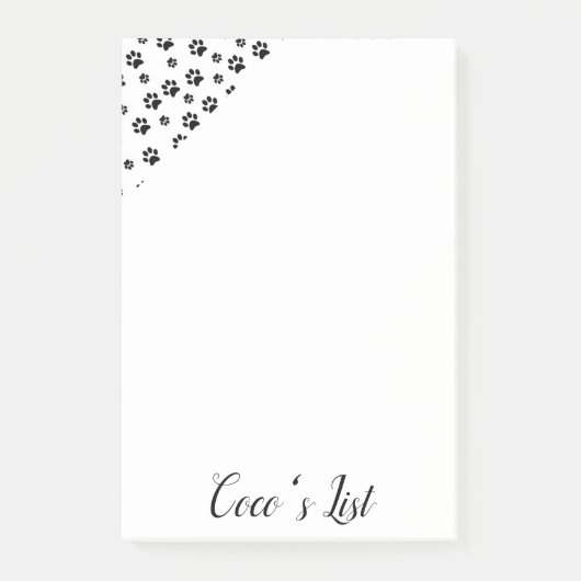 Post-it® Post-it Notes Pattes Chat Chaton Chiens Chiot (Devant)