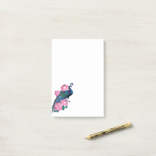 Post-it® Post-it-Notes Peacock (Sur un bureau)