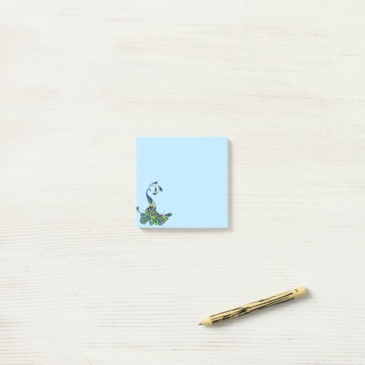 Post-it® Post-it-Notes Peacock (Sur un bureau)