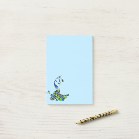 Post-it® Post-it-Notes Peacock (Sur un bureau)