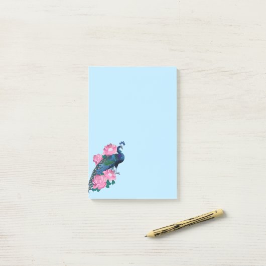 Post-it® Post-it-Notes Peacock (Sur un bureau)