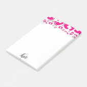 Post-it® Post-it Notes Pink Baby Feet Girl Elephant (Incliné)