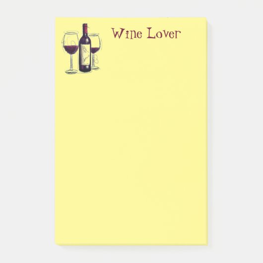 Post-it® Post-it-Notes pour l'amateur de vin (Devant)