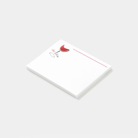 Post-it® Post-it-Notes-Red Wine Post-it Notes (Incliné)
