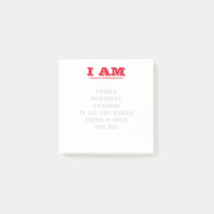 Post-it® Post-it Notes Rouge Je suis unique puissant filigr