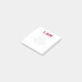 Post-it® Post-it Notes Rouge Je suis unique puissant filigr (Incliné)