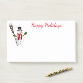 Post-it® Post-it-Notes-Snowman (Sur un bureau)