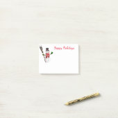 Post-it® Post-it-Notes-Snowman (Sur un bureau)