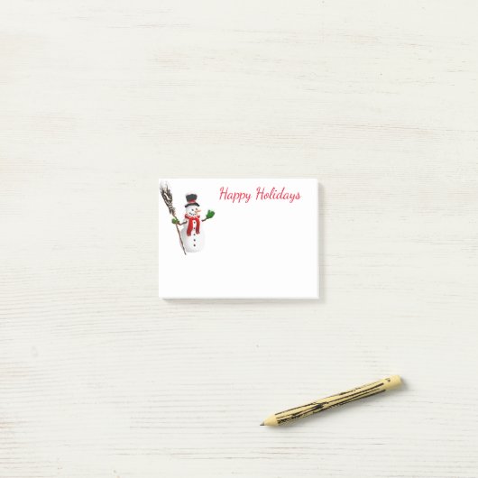 Post-it® Post-it-Notes-Snowman (Sur un bureau)