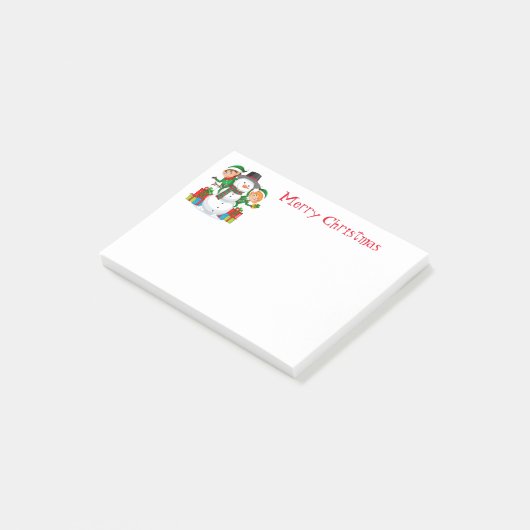 Post-it® Post-It-Notes-Snowman Post-it Notes (Incliné)