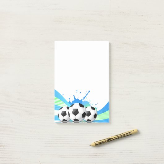 Post-it® Post-it-Notes-Soccer (Sur un bureau)